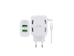 [C1C3M1AWA-8] Micro Charger With 2 Extra USB Port AWA King Power  (4.5A)