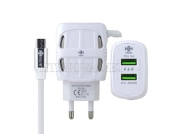 [C1C3M1HH-48] Micro Charger With 2 Extra USB Ports HH BLAZE 5 BOLAT