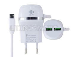 [C1C3M1HH-51] Micro Charger with 2 Extra USB Ports Rapid 3 HH-87