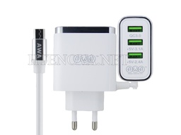 [C1C4M1AWA-11] Micro Charger with 3 Extra Usb ports AWA Turbo Fast Charging