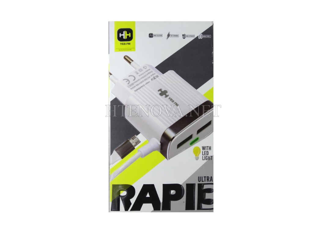 [C1C3M1HH-47] Micro Charger With Two Extra USB Ports  RAPiD3