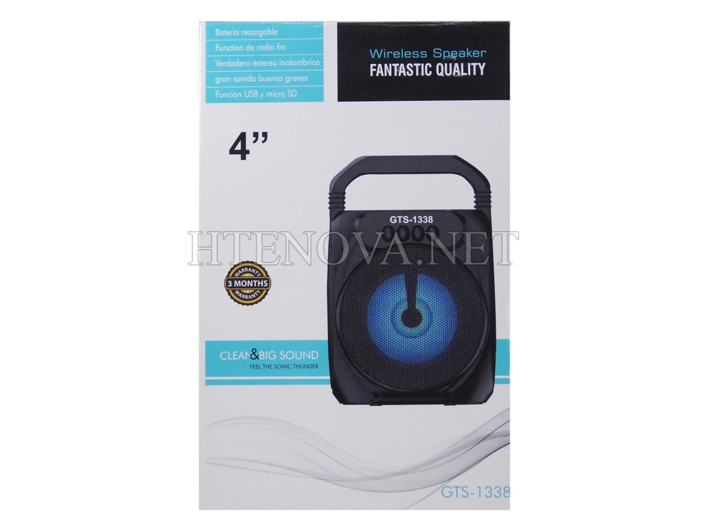 [MD2LM4B-66] Bluetooth MP3 Player Speaker GTS-1338