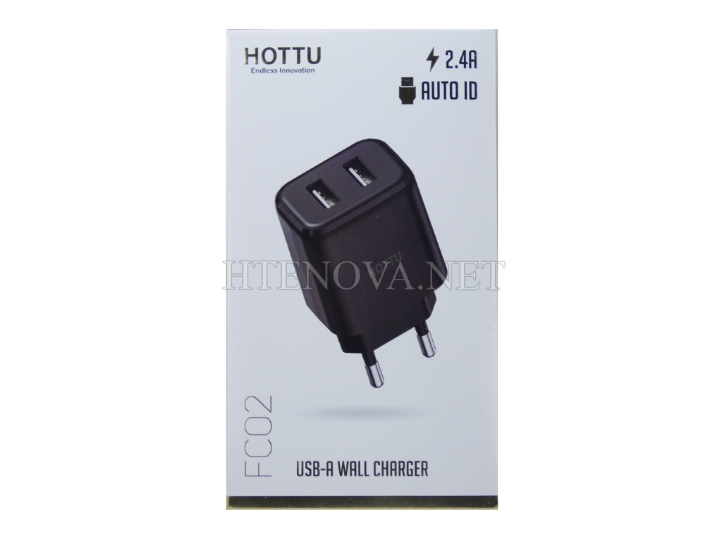 [C1A2S1HTU-2] Travel Charging Adapter 2 USB Port HOTTU FC02