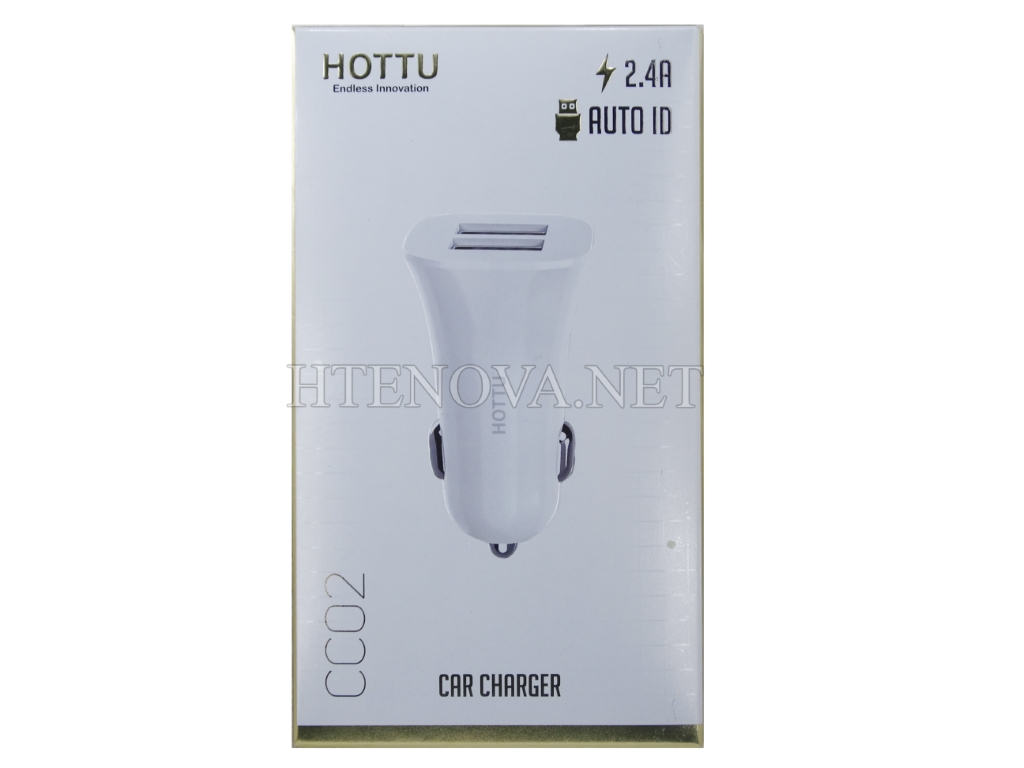 [C2A2S1HTU-2] Car Charging Adapter 2 USB Ports HOTTU CC02