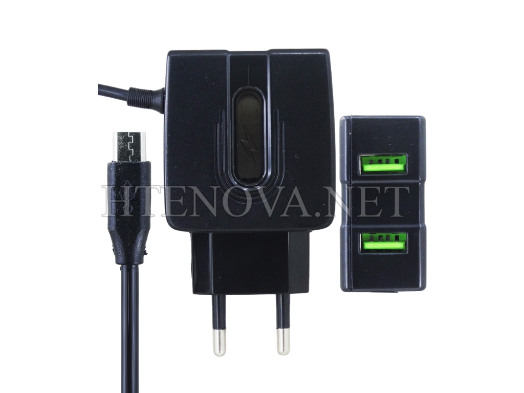 [C1C3M1AWA-13] Micro Charger With 2 Extra USB Port AWA-3