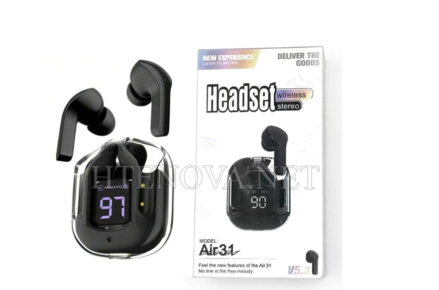 [HFB7LM8-88] Bluetooth Airbuds Air 31 (With Pouch)