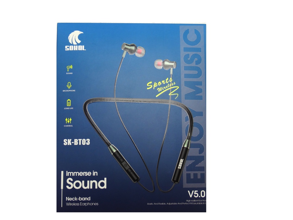 [HFB3LM5-40] Wireless Eaphones Neck-band SK-BT03
