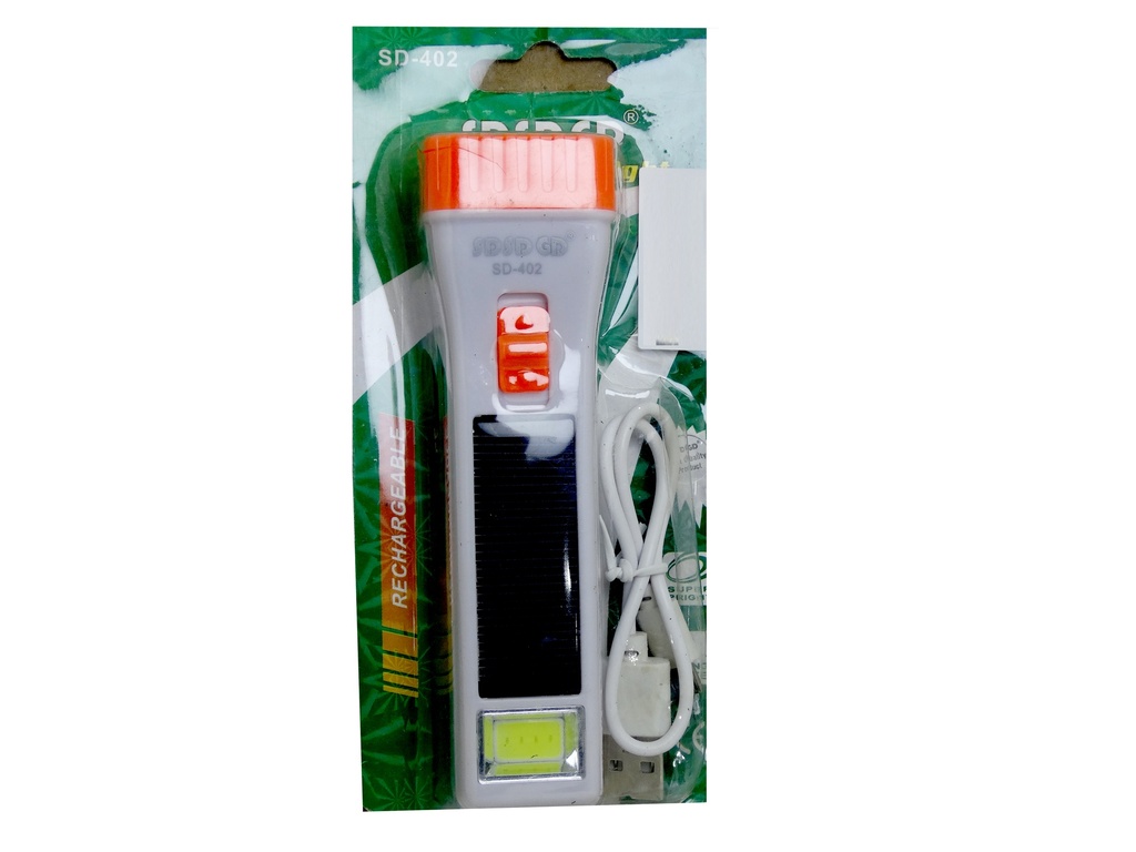 [EMG LiGHT-17] Emergency Torch light With Soler Charge (SD-402)