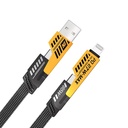 [DCL3S10-1] Multi Fast Charging USB C or iphone Cable 4 in 1 FLAT