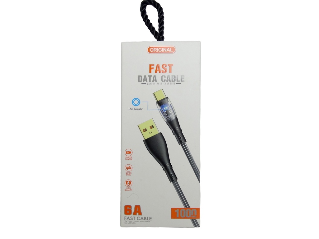 [DCT3S5-2] Type C Data Charging Cable With Light