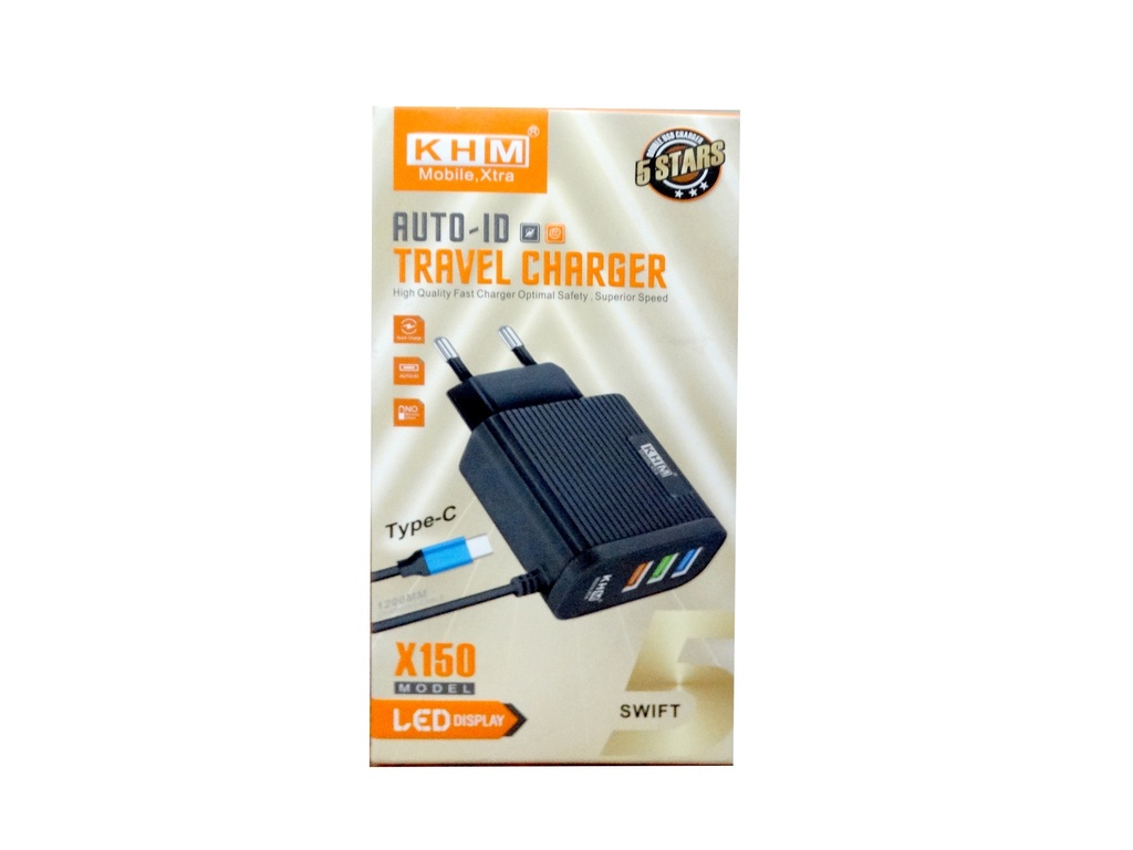[C1C4T1KHM-1] TYPE-C CHARGER WITH 3 USB PORTS KHMX-150