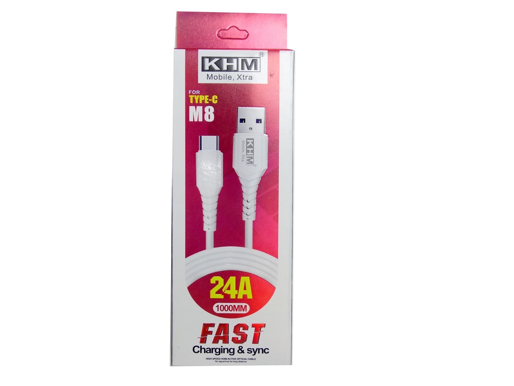[DCT3SKHM-5] TYPE-C DATA CHARGING CABLE 24A KHM M8