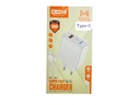 [C1C1T2KHM-3] FAST CHARGING ADAPTER WITH TYPE-C CABLE KHM M005 30W