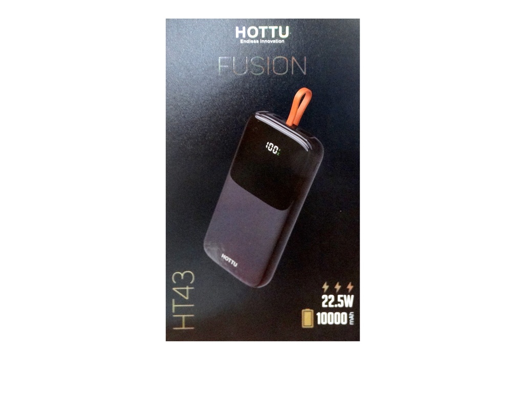 [PB10HTU-14] POWER BANK 10000mAh FUSION HOTTU HT43