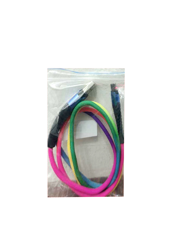 [DCL3S9-8] iPHONE DATA CHARGING CABLE Rainbow 