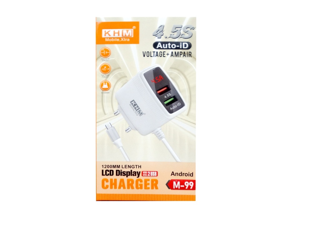 [C1C3M1KHM-9] MICRO CHARGER WITH 2 USB PORTS KHM M99