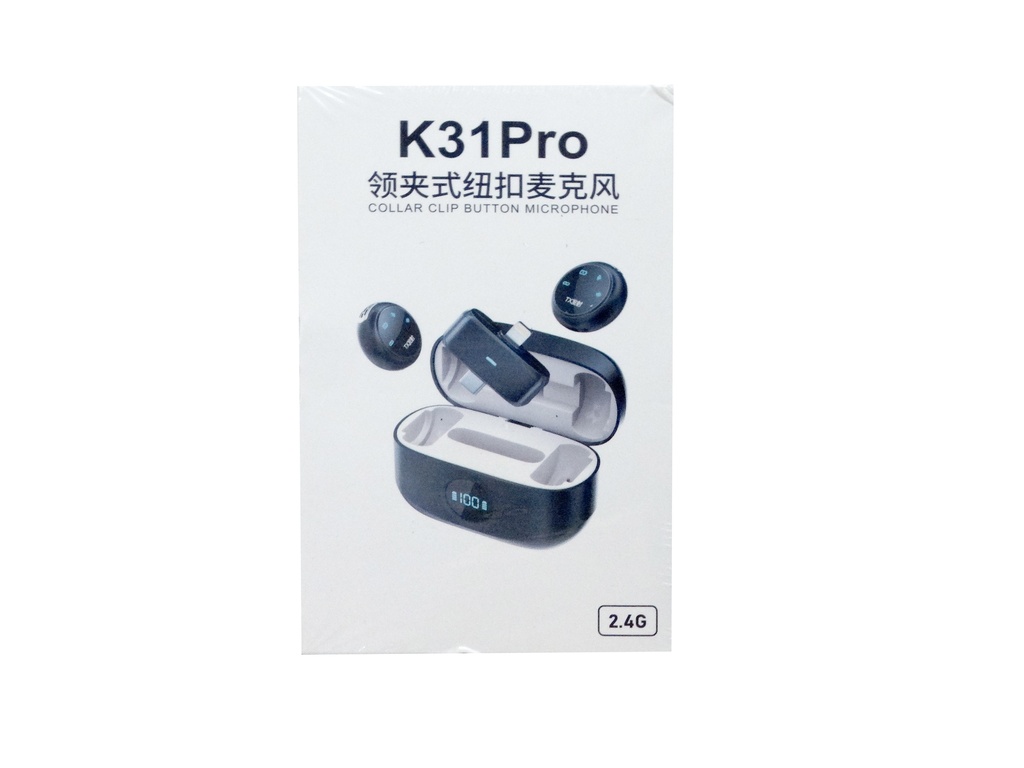 [CPU MiC-68] MICROPHONE COLLAR CLIP BUTTON K31PRO