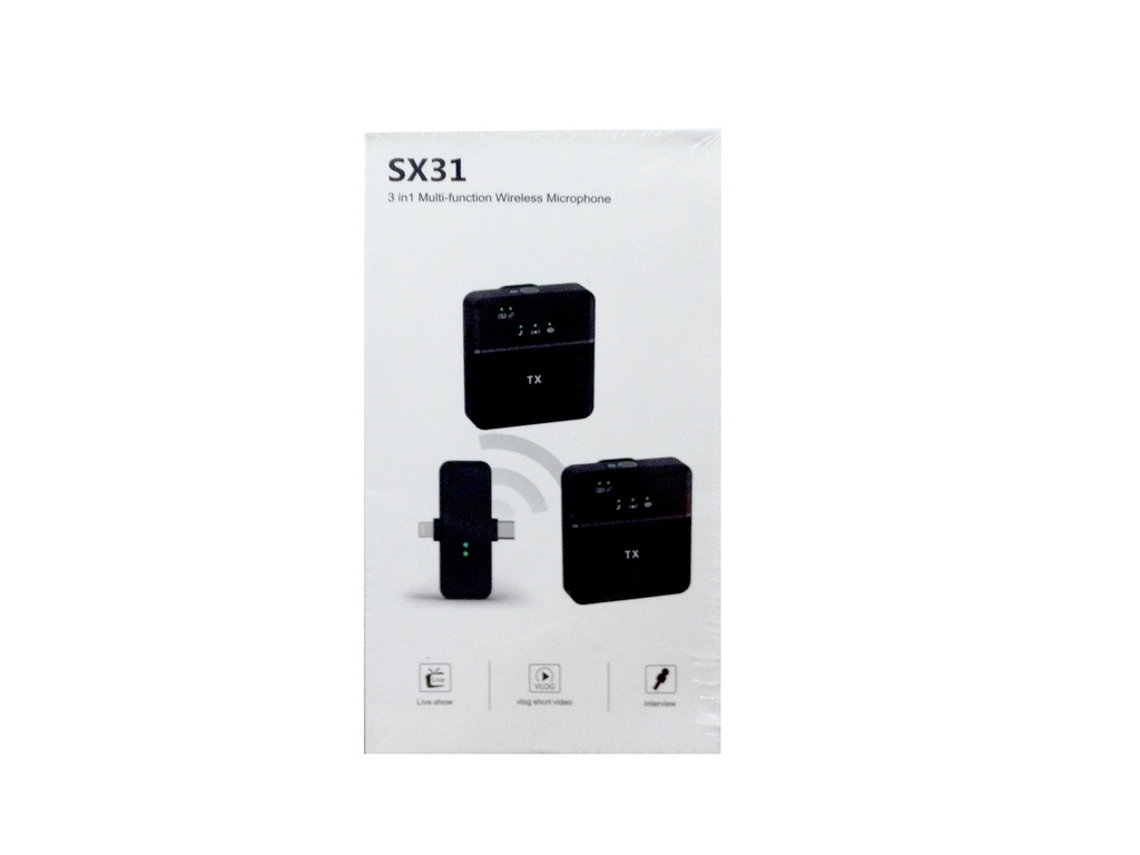 3 IN 1 MULTI FUNCTION WIRELESS MIC SX31