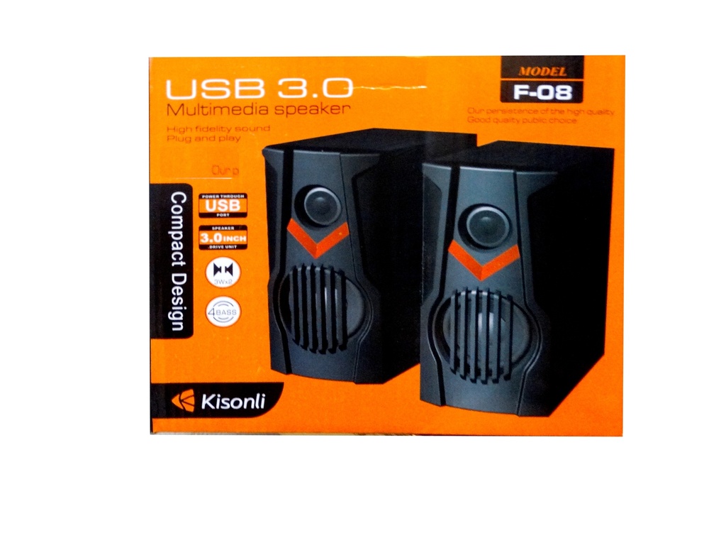 [MDS21LM3C-3] Bluetooth USB Multimedia Computer Speaker KiSONLI F-08