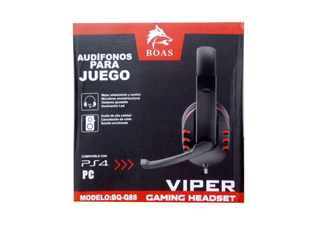 [HF8LM5-111] WIRED HEADPHONE GAMING VIPER BOAS BQ-Q88