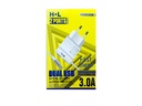 [C1C3M1LM-36] MICRO CHARGER DUAL USB PORTS 3.0A H.L G-36