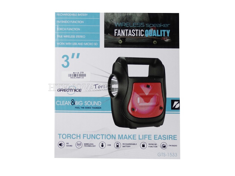 Bluetooth MP3 Speaker GTS-1533
