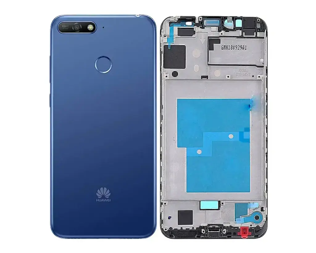 [HS6HUY6PM(18)-3-3] Huawei Y(6) Prime (2018) Complete Housing (2 in 1) (BLUE)