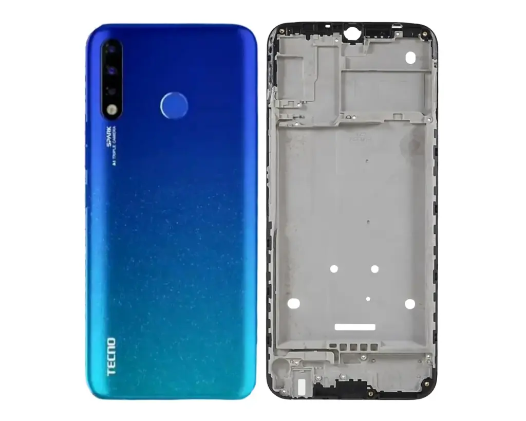 Tecno Spark (4)A Complete Housing (2 in 1) (BLUE)
