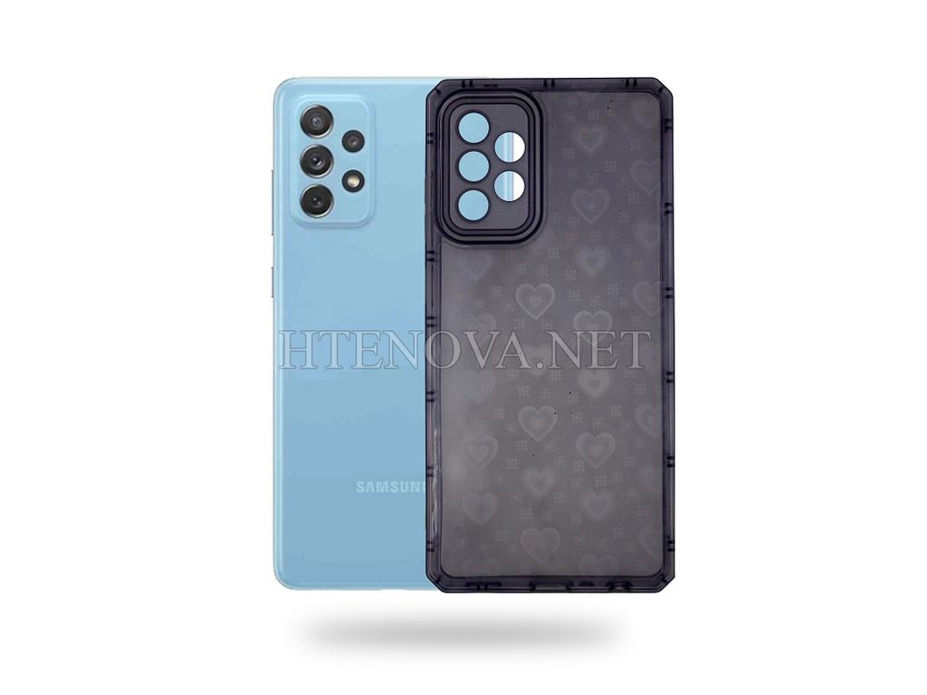 [PO15BSA32-9-2] Samsung A32 Crystal Silicone Back Case (Archive by Muneeb old pouch ids) (BLACK)