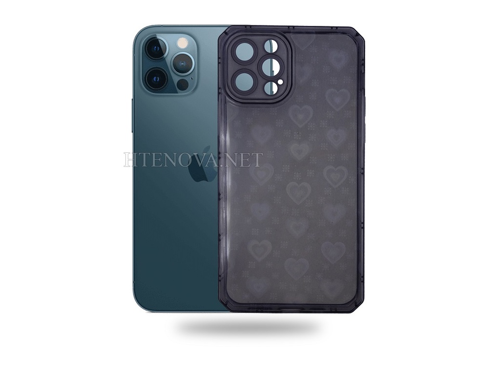 [PO15BiP12PR-9-3] iphone 12 pro Crystal Silicone Back Case (Archive by Muneeb old pouch ids) (BLUE)