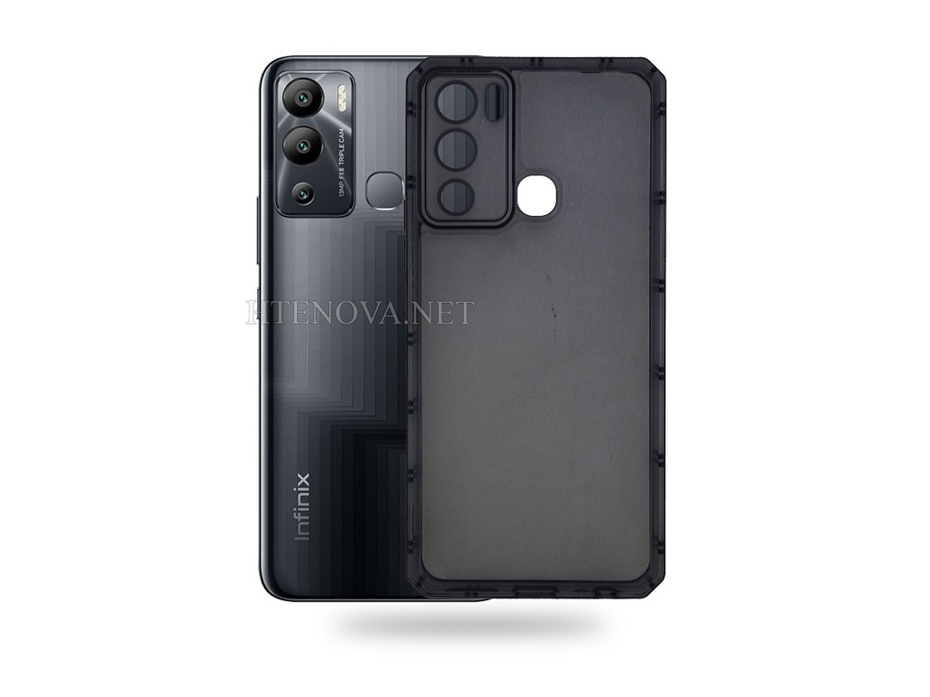 [PO15BiHOT12i-9-3] infinix Hot 12i Crystal Silicone Back Case (Archive by Muneeb old pouch ids) (BLUE)