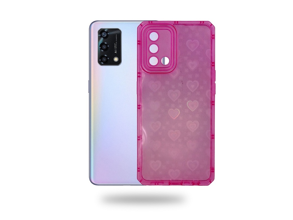[PO15BORNO6L-9-10] Oppo Reno 6 lite Crystal Silicone Back Case (Archive by Muneeb old pouch ids) (PINK)