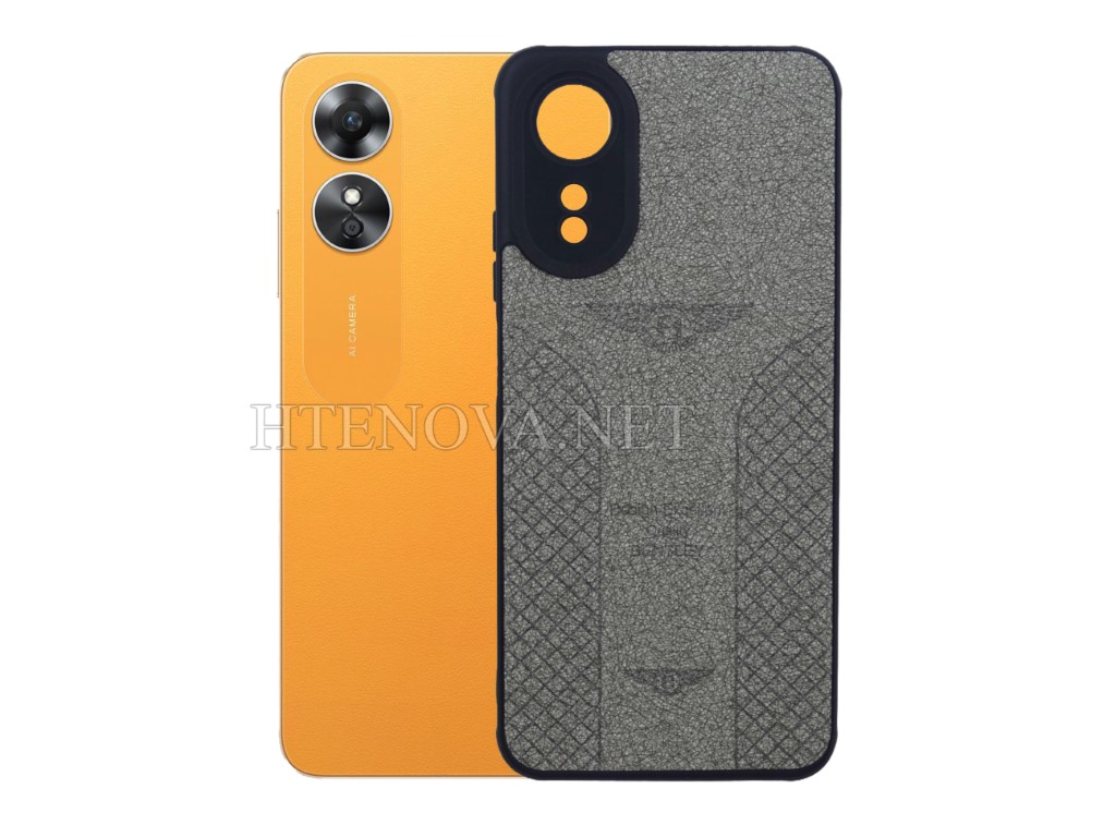 Oppo A17 Leather Back Casex (Archive by Muneeb old pouch ids)