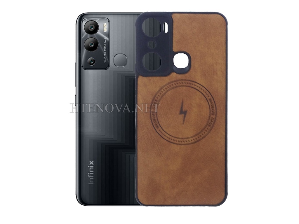 infinix Hot 20i Leather Back Case (Archive by Muneeb old pouch ids)