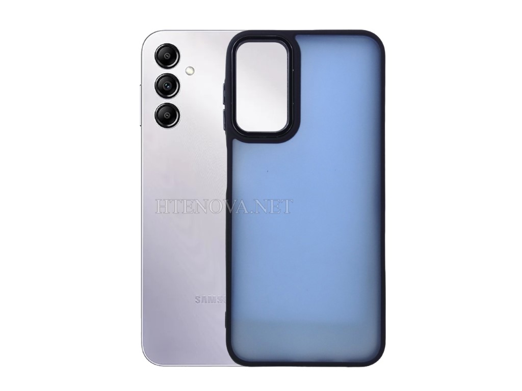 [PO6BSA14-1-2] Samsung A14 Back Matte Hard case (Archive by Muneeb old pouch ids) (BLACK)