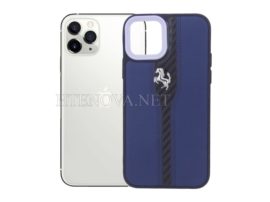[PO18BiPXi-18-17] iphone 11 Pro Leather Back Case (Archive by Muneeb old pouch ids) (NAVY BLUE)