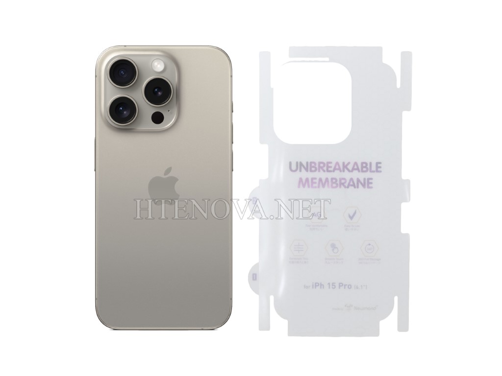 [PL10iP15PR-7] iPhone 15 Pro Back Jell Protector