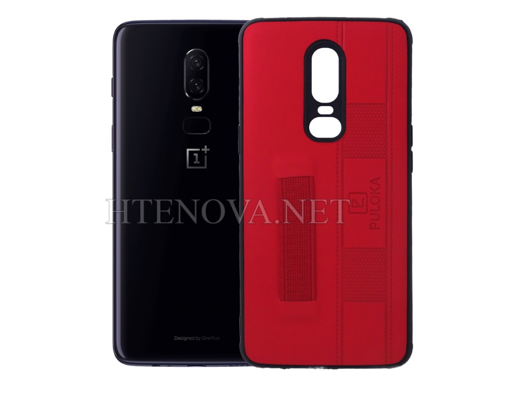 [PO18BOP6-8-3] Oneplus 6 Leather Back Case (Archive by Muneeb old pouch ids) (BLUE)