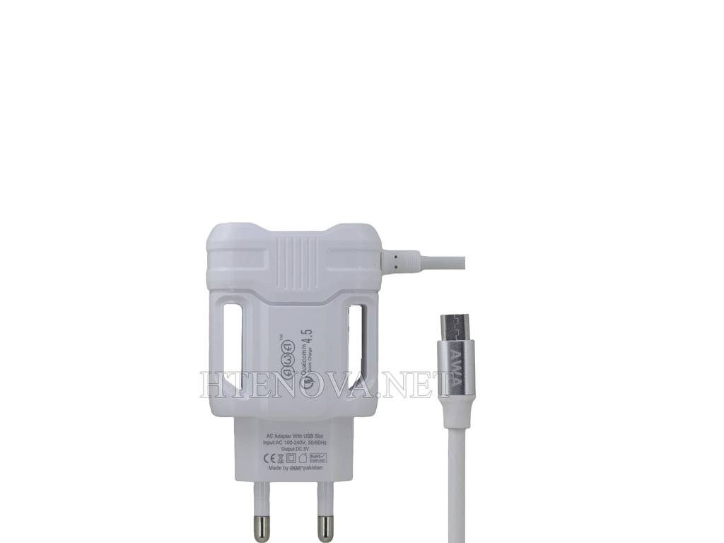 [C1C3M1AWA-10] Micro Charger With 2 Extra USB Port EXTREMELY FAST (4.5A)