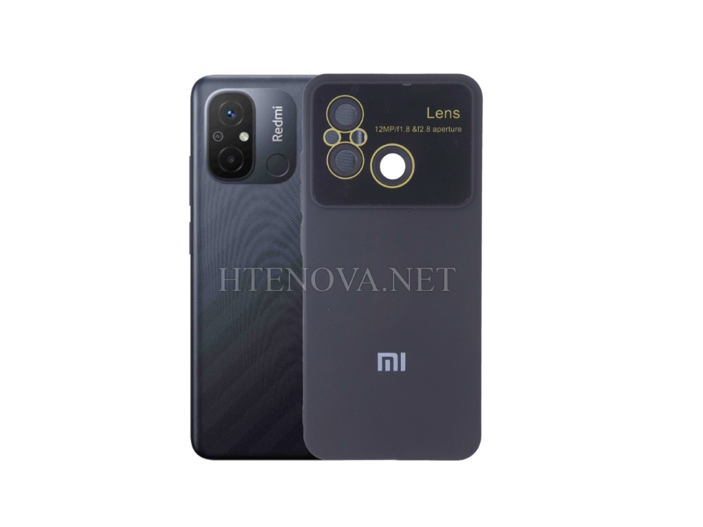 [PO15BMi12C-12-2] Redmi 12C Soft Silicone Back Case (BLACK)