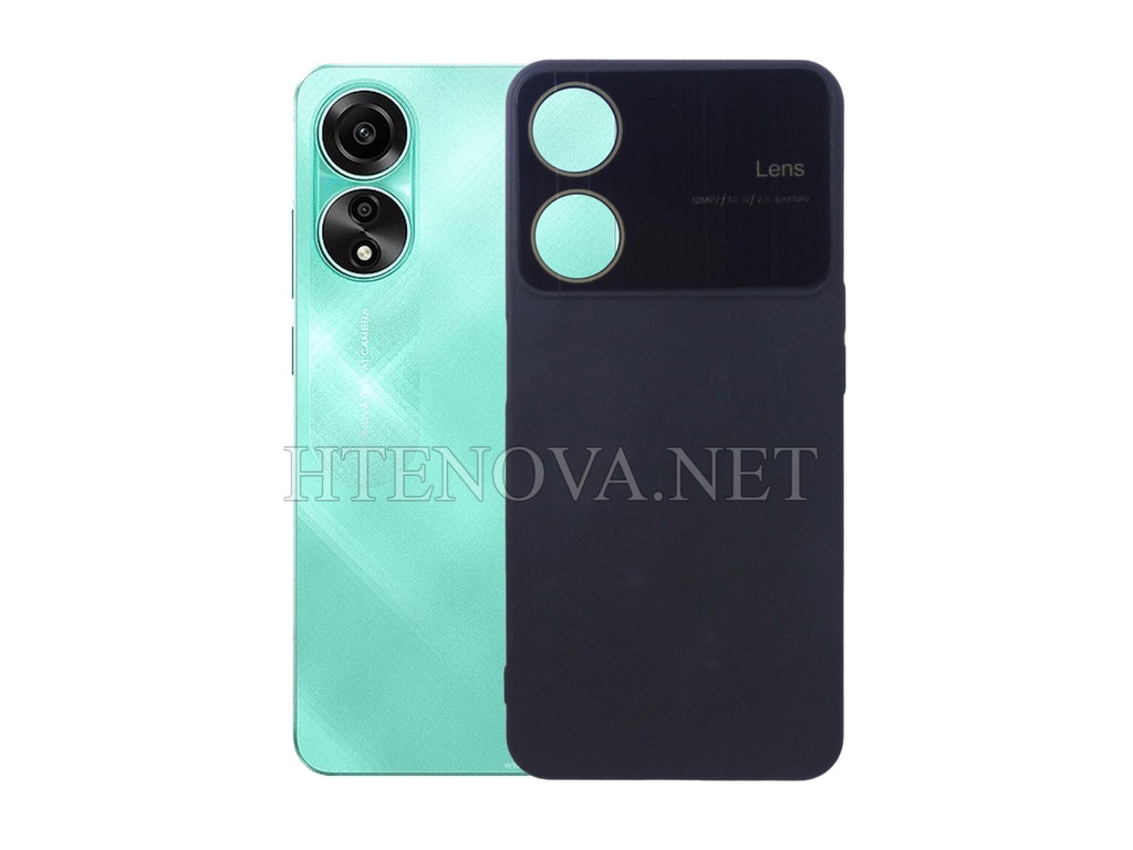 [PO15BOA78-12-2] Oppo A78 Soft Silicone Back Case (BLACK)