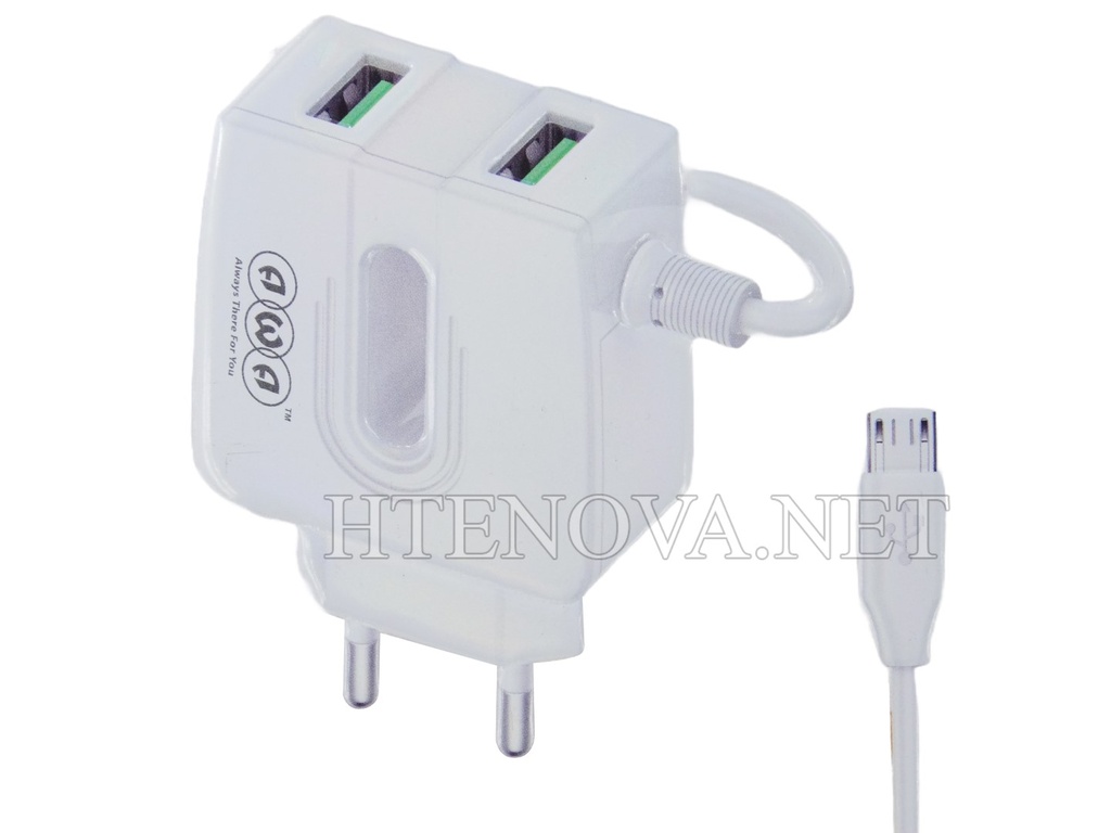 [C1C3M1AWA-13] Micro Charger With 2 Extra USB Port AWA-3