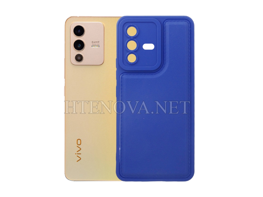 [PO14BViV23-46-3] Vivo V23 Soft Silicone Back Case (Archive by Muneeb old pouch ids) (BLUE)