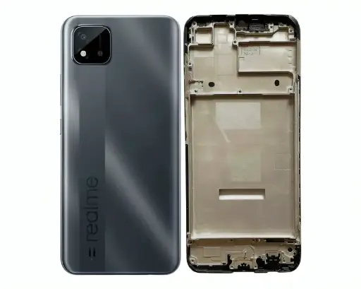 [HS6REC20-3-2] Realme C(20) Complete Housing (2 in 1) (BLACK)
