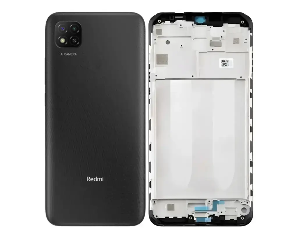 [HS6Mi9C-3-2] Redmi (9)C Complete Housing (2 in 1) (BLACK)