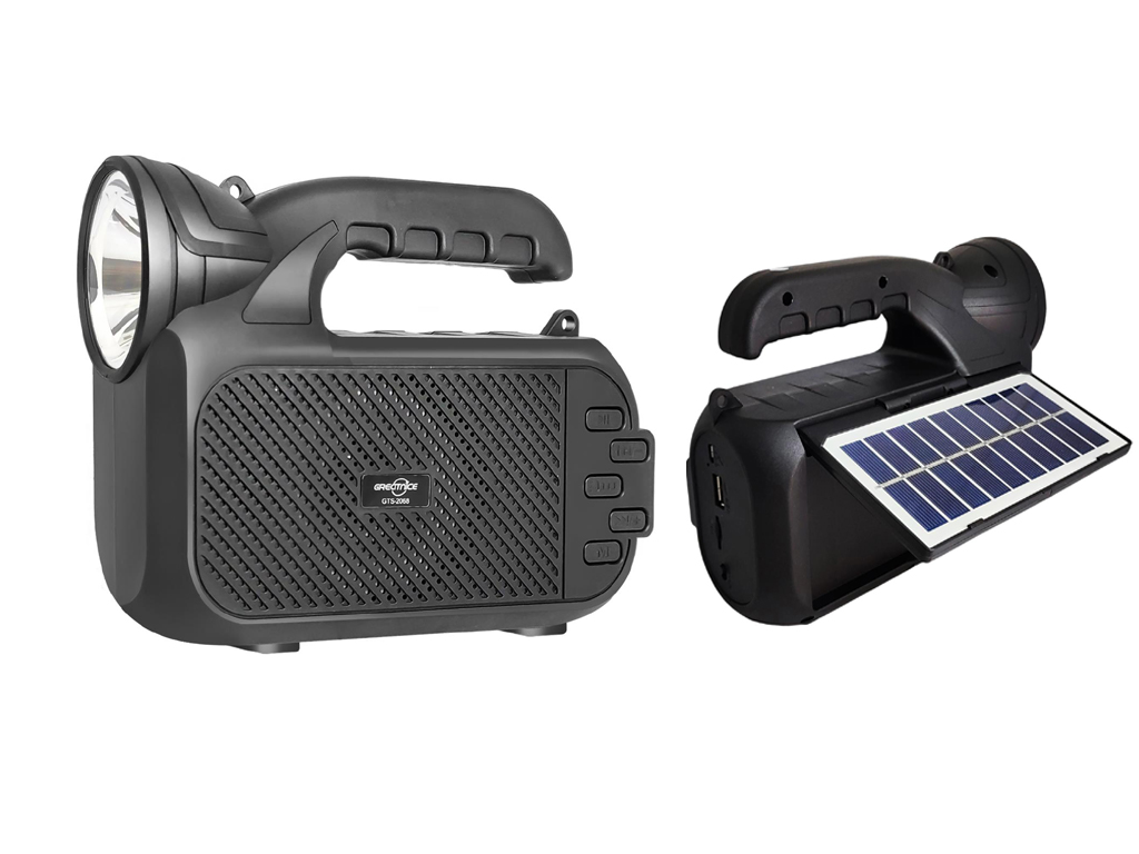[MD2LM4B-80] Bluetooth MP3 Speaker 3" WITH SOLAR PLATE GTS-2068