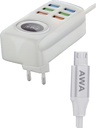 [C1C7M1AWA-2] Micro Charger With 6 Extra USB Ports AWA-6  (6A)
