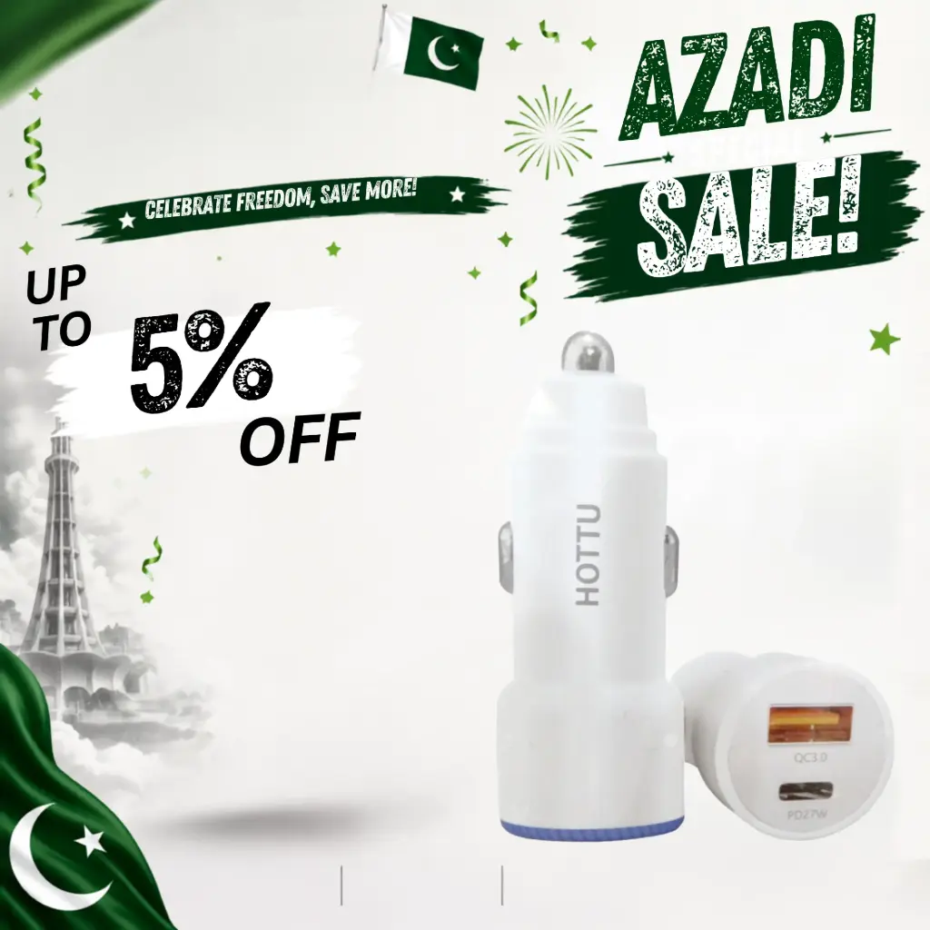 [C2A2T.S2HTU-2] CAR CHARGER PD & USB PORT Hottu CC19 (45W)