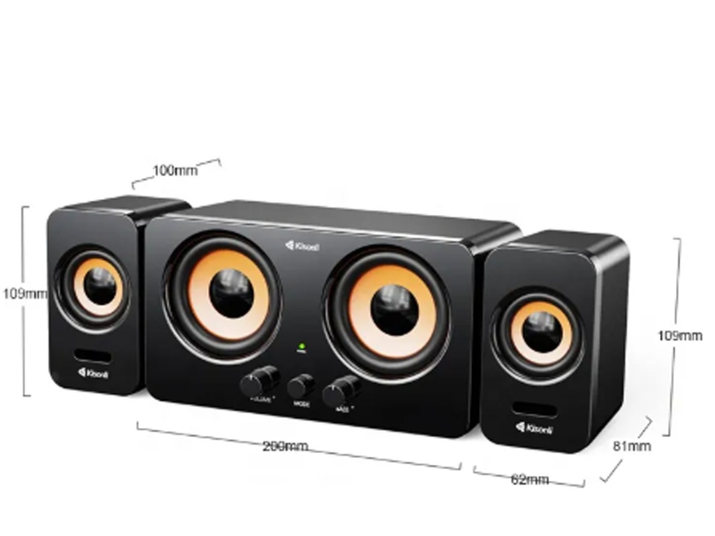 [MD14LM11B-2] Bluetooth USB Multimedia Computer Speaker KiSONLI U-3300