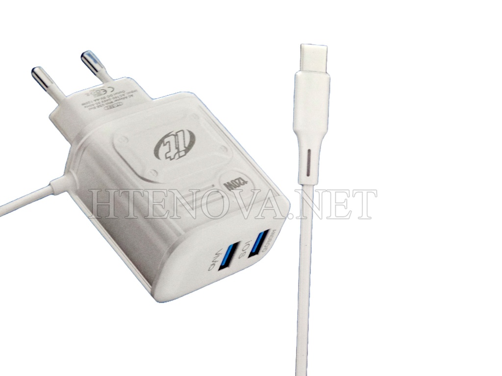 [C1C3T2LM-7] TYPE-C CHARGER WITH 2 USB PORTS  iT-351